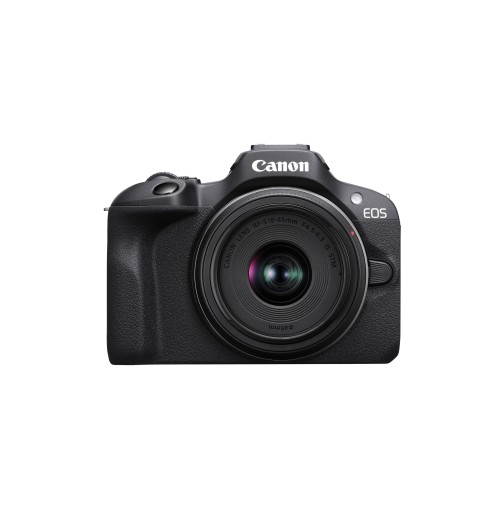 Canon EOS R100 + RF-S 18-45mm F4.5-6.3 IS STM Kit MILC 24,1 MP CMOS 6000 x 4000 Pixel Nero