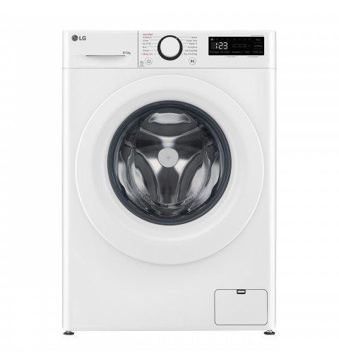 LG D2R3S08NSWW machine à laver avec sèche linge Pose libre Charge avant Blanc E