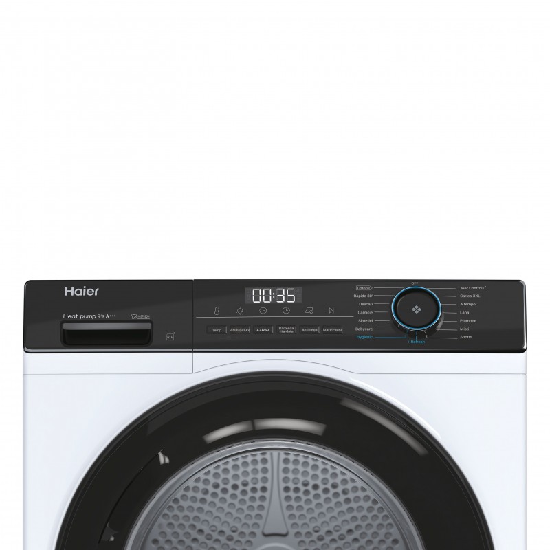 Haier HD90-A3939E-IT asciugatrice Libera installazione Caricamento frontale 9 kg A+++ Bianco