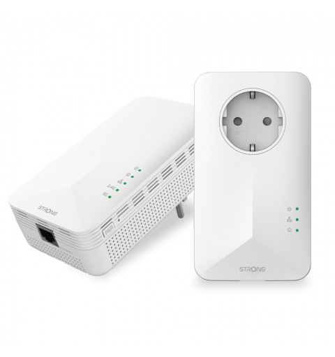 Strong POWERL1000DUOWIFIEUV2 PowerLine Netzwerkadapter 1000 Mbit s Eingebauter Ethernet-Anschluss WLAN Weiß 2 Stück(e)