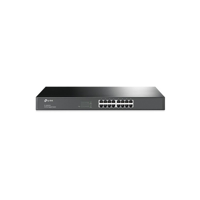 TP-Link TL-SG1016 No administrado Gigabit Ethernet (10 100 1000) 1U Negro