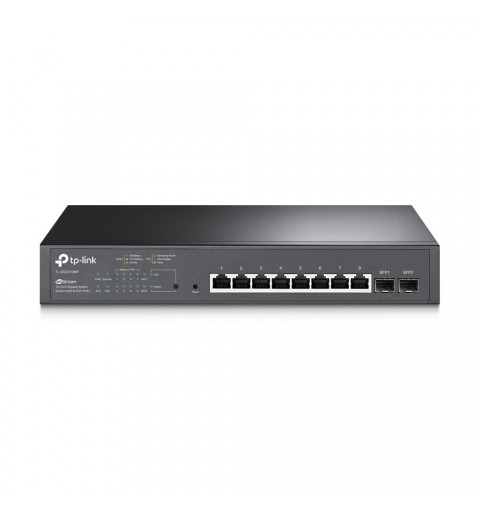 TP-Link TL-SG2210MP switch di rete Gestito L2 L2+ Gigabit Ethernet (10 100 1000) Supporto Power over Ethernet (PoE) 1U Nero