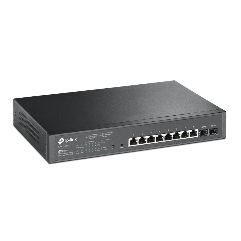 TP-Link TL-SG2210MP commutateur réseau Géré L2 L2+ Gigabit Ethernet (10 100 1000) Connexion Ethernet, supportant l'alimentation