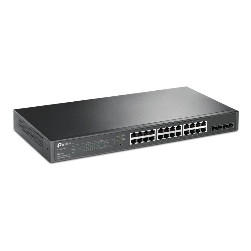 TP-Link TL-SG2428P Netzwerk-Switch Managed L2 L2+ Gigabit Ethernet (10 100 1000) Power over Ethernet (PoE) 1U Schwarz