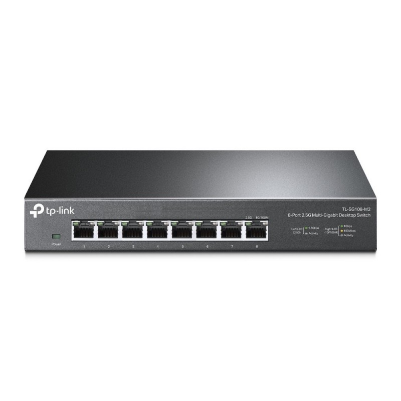 TP-Link TL-SG108-M2 switch di rete Non gestito 2.5G Ethernet (100 1000 2500) Nero