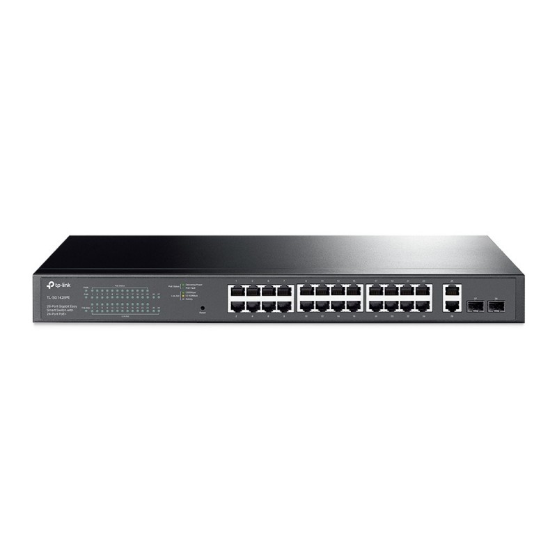 TP-Link TL-SG1428PE switch di rete Gestito L2 Gigabit Ethernet (10 100 1000) Supporto Power over Ethernet (PoE) 1U Nero TP-Link TL-SG1428PE switch di rete Gestito L2 Gigabit Ethernet (10 100 1000) Supporto Power over Ethernet (PoE) 1U Nero