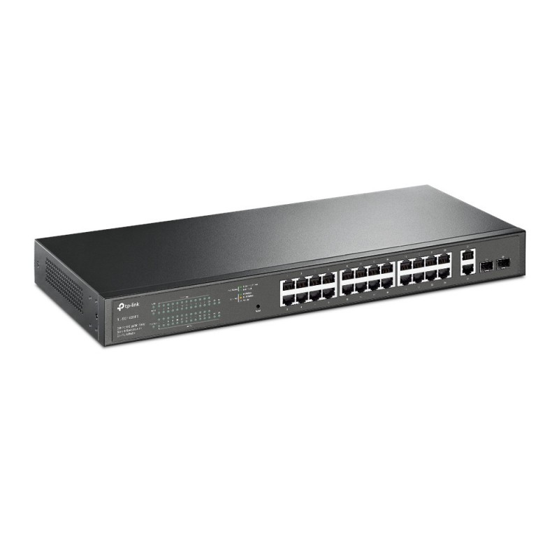 TP-Link TL-SG1428PE switch di rete Gestito L2 Gigabit Ethernet (10 100 1000) Supporto Power over Ethernet (PoE) 1U Nero TP-Link TL-SG1428PE switch di rete Gestito L2 Gigabit Ethernet (10 100 1000) Supporto Power over Ethernet (PoE) 1U Nero