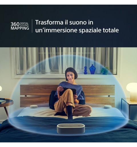 Sony HT-AX7 Sistema Home Theatre Portatile - Audio cinematografico ovunque con 360 Spatial Sound - Fino a 30 ore di durata