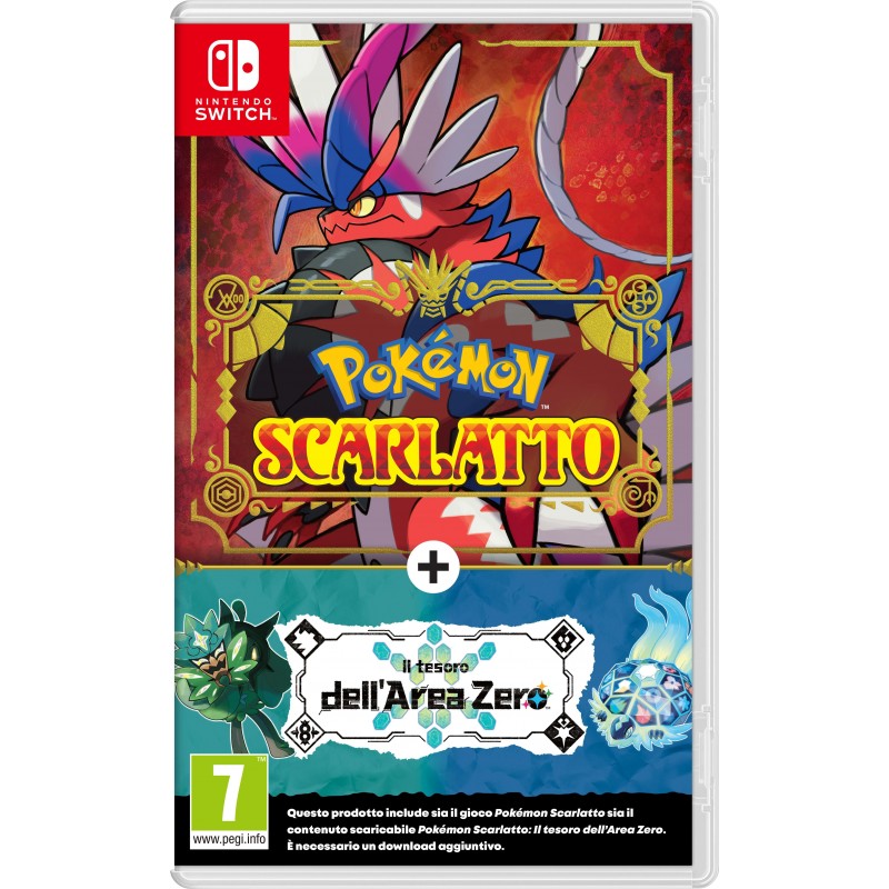 Nintendo Pokémon Scarlatto + pack espansione Il Tesoro dell’Area Zero