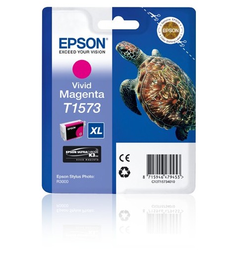 Epson Turtle Cartucho T1573 magenta vivo