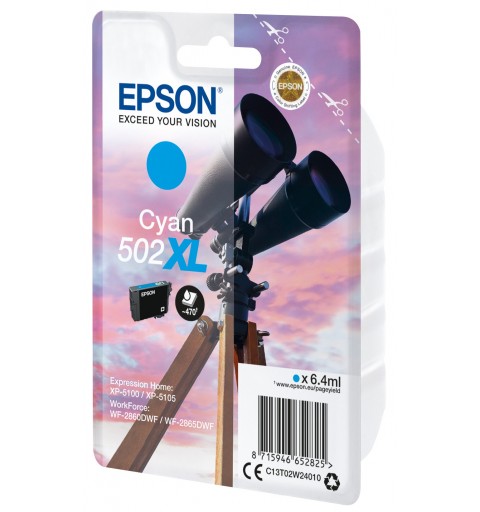 Epson Singlepack Cyan 502XL Ink