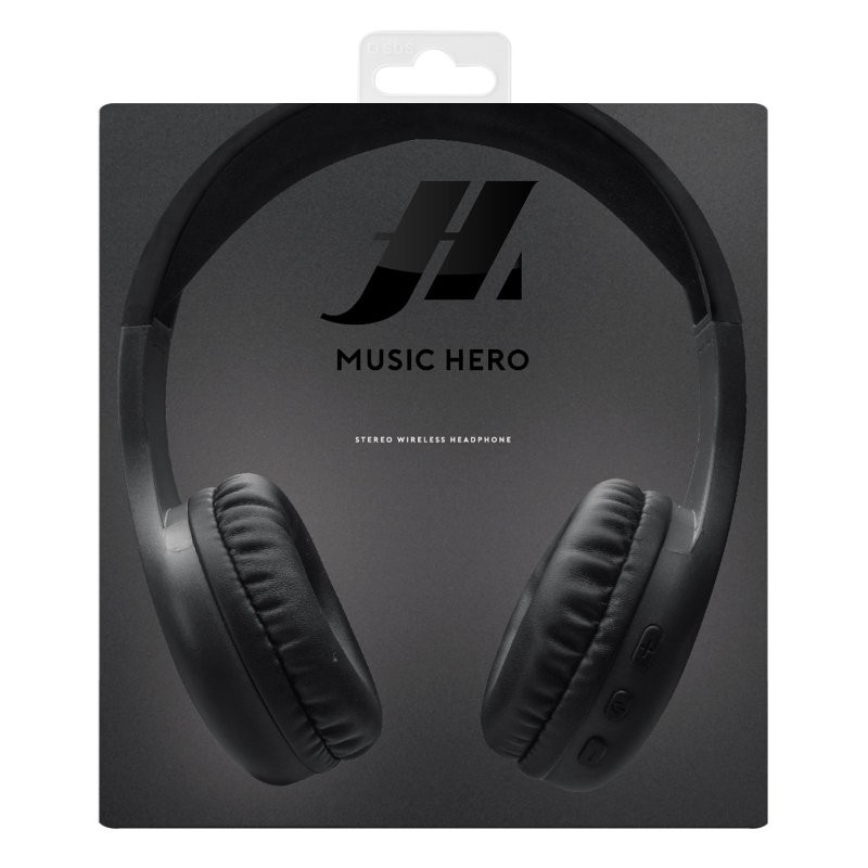 SBS MHHEADPHONBTK auricular y casco Auriculares Inalámbrico y alámbrico Diadema Música MicroUSB Bluetooth Negro