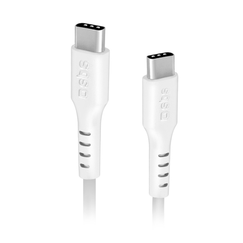 SBS TECABLETCC20W câble USB 1,5 m USB 2.0 USB C Blanc