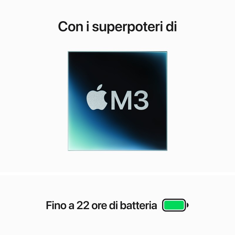 Apple MacBook Pro Portátil 36,1 cm (14.2") Apple M M3 8 GB 1 TB SSD Wi-Fi 6E (802.11ax) macOS Sonoma Gris
