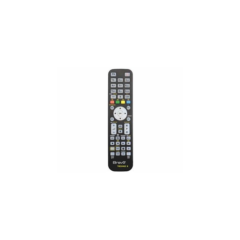 Bravo TECHNO 3 remote control IR Wireless DTT, DVD Blu-ray, SAT, TV, VCR Press buttons
