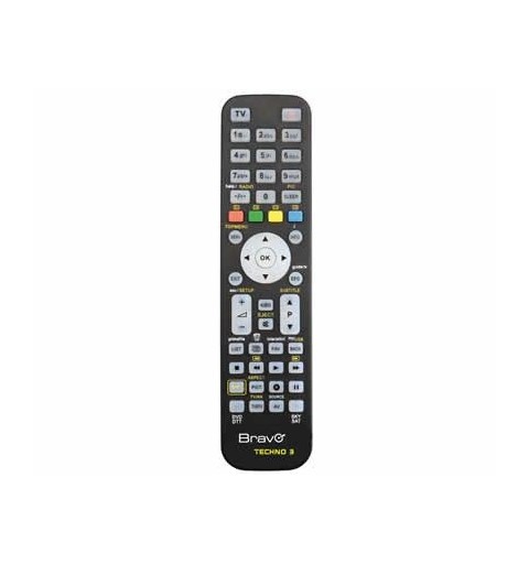 Bravo TECHNO 3 mando a distancia IR inalámbrico DTT, DVD Blu-ray, SAT, TV, VCR Botones