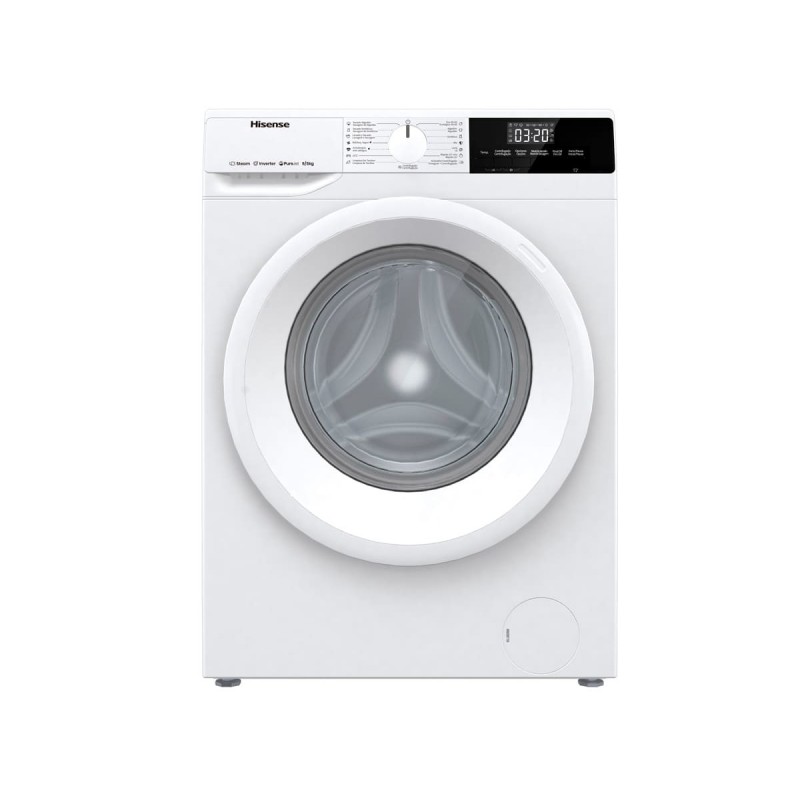 Hisense WDQE8014EVJM machine à laver avec sèche linge Pose libre Charge avant Blanc D