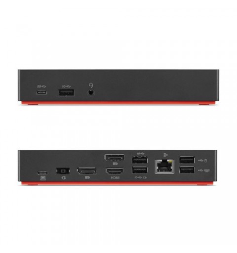 Origin Storage 40AF0135EU laptop dock port replicator Docking USB 3.2 Gen 1 (3.1 Gen 1) Type-A + Type-C Charcoal, Red
