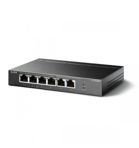 TP-Link TL-SF1006P Netzwerk-Switch Unmanaged Fast Ethernet (10 100) Power over Ethernet (PoE) Schwarz