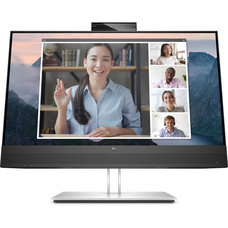HP E24mv G4 écran plat de PC 60,5 cm (23.8") 1920 x 1080 pixels Full HD Noir, Argent