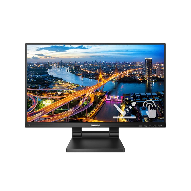 Philips B Line 222B1TC 00 Monitor PC 54,6 cm (21.5") 1920 x 1080 Pixel Full HD LED Touch screen Nero