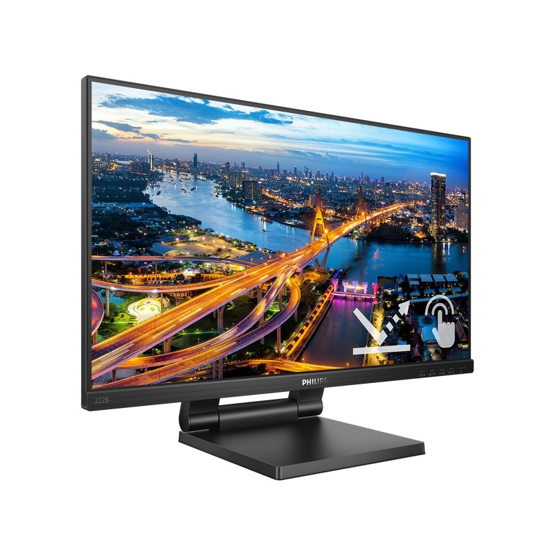 Philips B Line 222B1TC 00 Monitor PC 54,6 cm (21.5") 1920 x 1080 Pixel Full HD LED Touch screen Nero