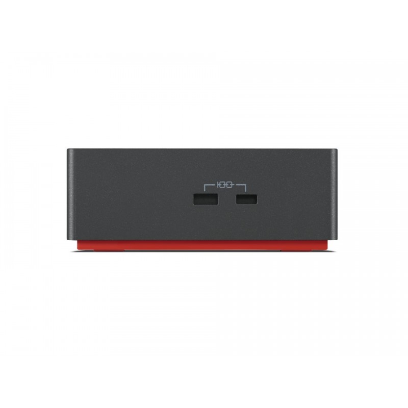 Lenovo 40B00300EU laptop-dockingstation & portreplikator Kabelgebunden Thunderbolt 4 Schwarz, Rot