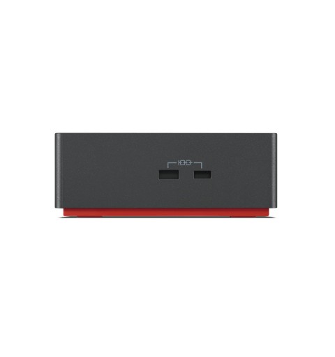 Lenovo 40B00300EU laptop-dockingstation & portreplikator Kabelgebunden Thunderbolt 4 Schwarz, Rot