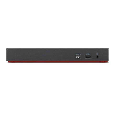 Lenovo 40B00300EU laptop-dockingstation & portreplikator Kabelgebunden Thunderbolt 4 Schwarz, Rot