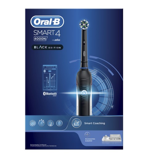 Oral-B SmartSeries 80314735 spazzolino elettrico Adulto Spazzolino rotante-oscillante Nero, Bianco
