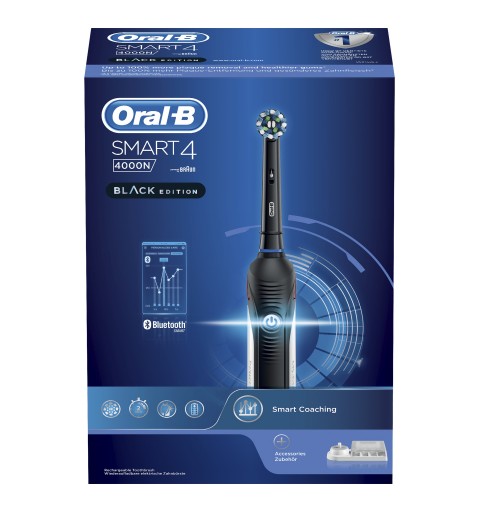 Oral-B SmartSeries 80314735 spazzolino elettrico Adulto Spazzolino rotante-oscillante Nero, Bianco