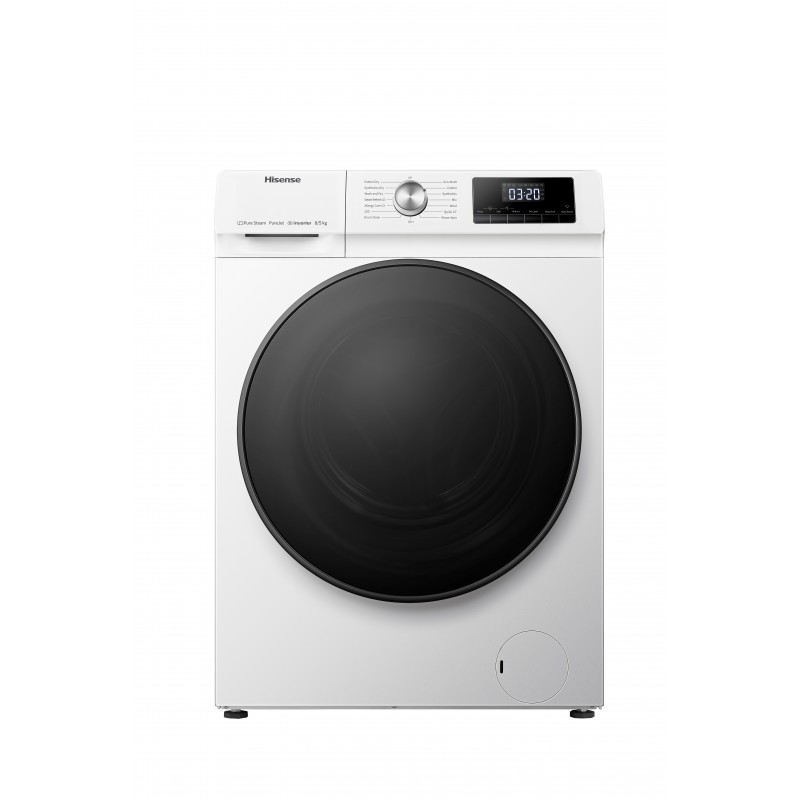 Hisense WDQA8014EVJM machine à laver avec sèche linge Pose libre Charge avant Blanc D