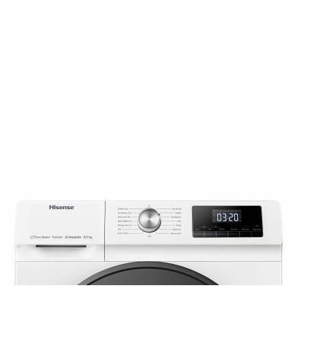 Hisense WDQA8014EVJM washer dryer Freestanding Front-load White D
