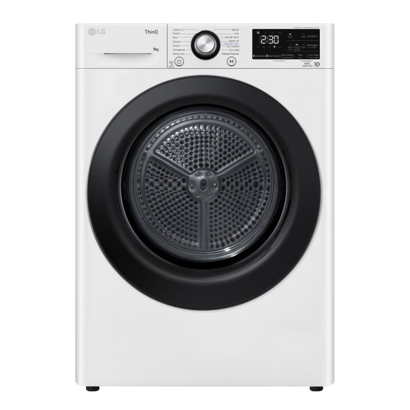 LG RH90V9AVBN tumble dryer Freestanding Front-load 9 kg A+++ White