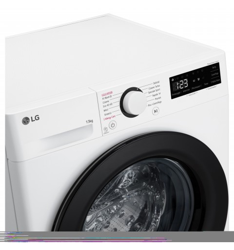 LG F4R3013NSWB Lavatrice 13kg AI DD, Classe A-20%, 1400 giri, Lavaggio a vapore