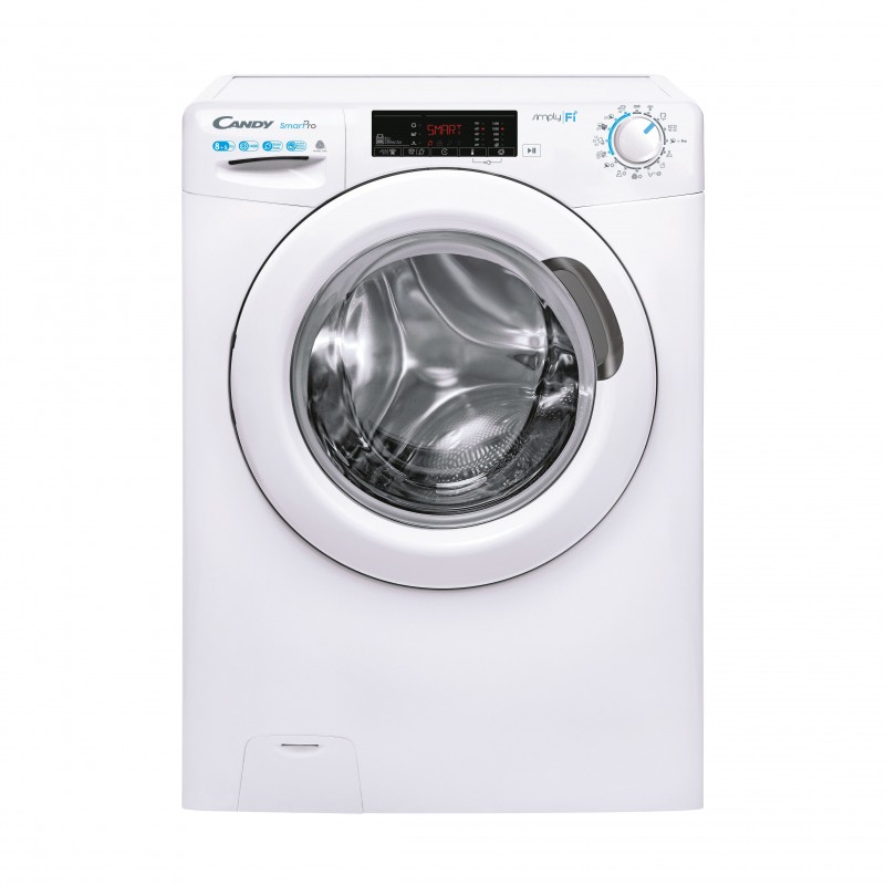 Candy Smart Pro CSOW 4855TW4 1-S Waschtrockner Freistehend Frontlader Weiß E