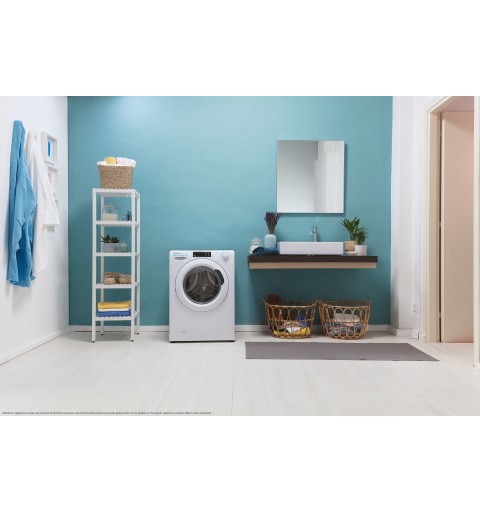 Candy Smart Pro CSOW 4855TW4 1-S lavasciuga Libera installazione Caricamento frontale Bianco E