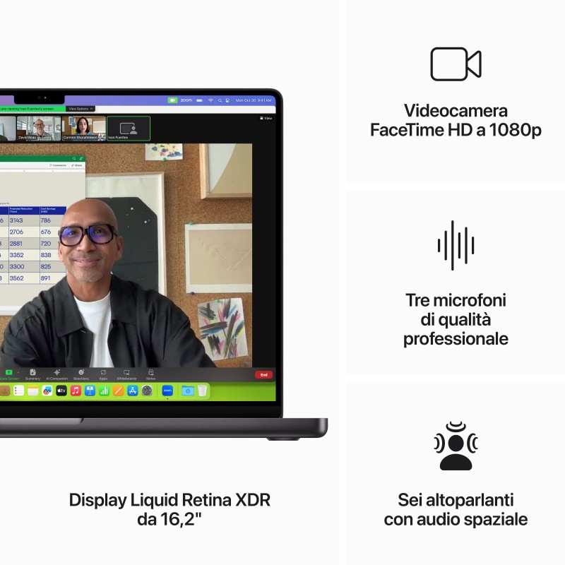 Apple MacBook Pro 16-inch M3 Pro chip with 12‑core CPU and 18‑core GPU, 36GB, 512GB SSD - Space Black