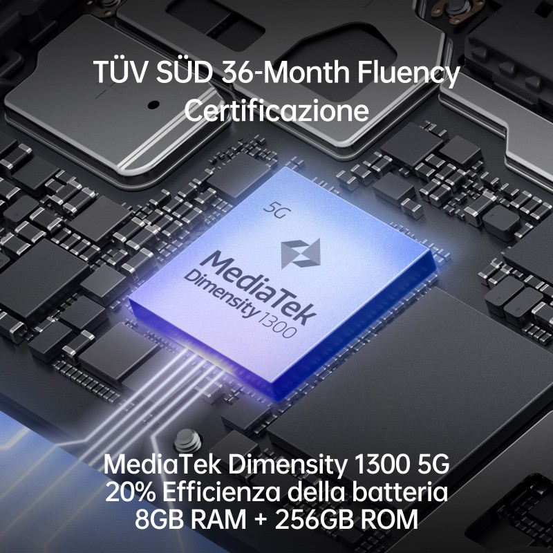 OPPO Reno 8 5G 16,3 cm (6.4") Dual-SIM Android 12 USB Typ-C 8 GB 256 GB 4500 mAh Schwarz