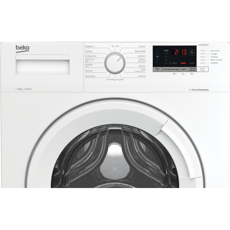 Beko WUX81282WI IT lavatrice Caricamento frontale 8 kg 1200 Giri min Bianco