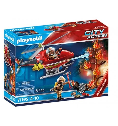 Playmobil City Action Hélicoptère bombardier des pompiers
