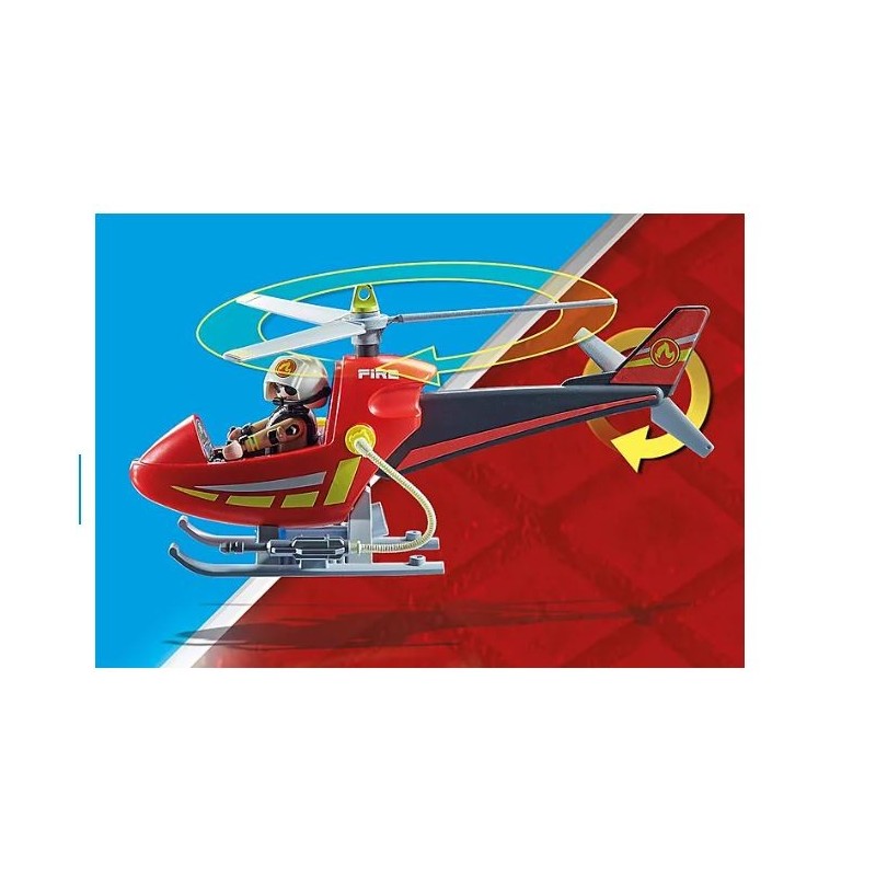 71195 - Playmobil City Action – Hélicoptère bombardier des