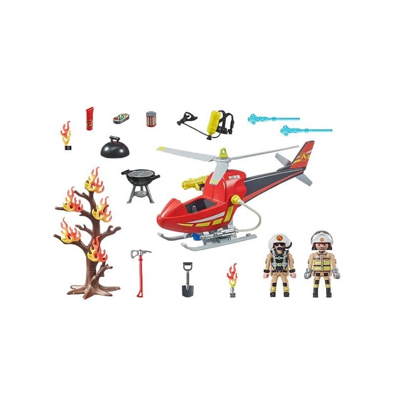 Playmobil City Action Fire Rescue Helicopter