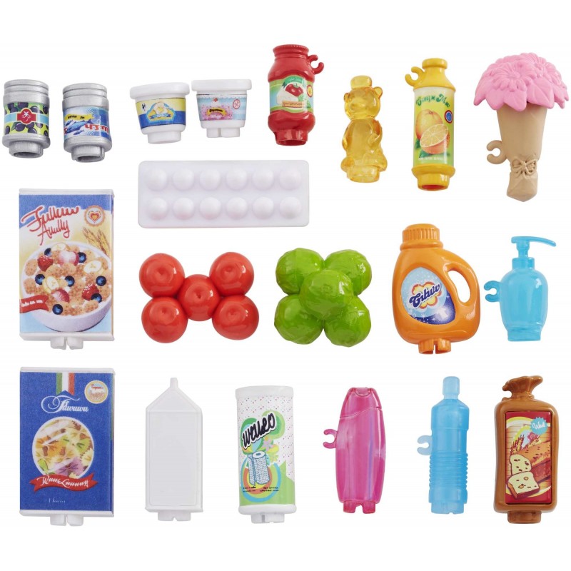 Mattel Games Barbie- Bambola, Supermercato, Carrello Funzionante e Tanti Accessori, FRP01