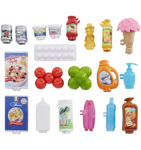 Mattel Games Barbie- Bambola, Supermercato, Carrello Funzionante e Tanti Accessori, FRP01