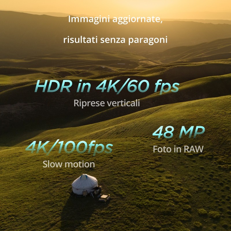 DJI Mini 4 Pro (RC 2) 4 rotori Quadrirotore 48 MP 3840 x 2160 Pixel 2590 mAh Nero, Bianco
