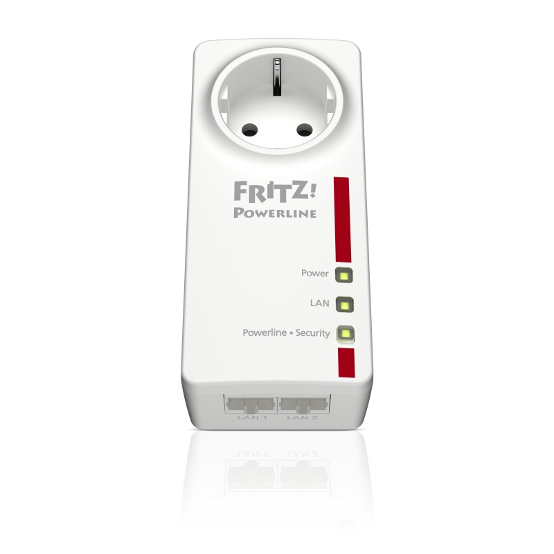 FRITZ!Powerline 1220E 1200 Mbit s Collegamento ethernet LAN Bianco 2 pz