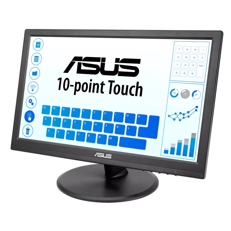 ASUS VT168HR Computerbildschirm 39,6 cm (15.6") 1366 x 768 Pixel WXGA LED Touchscreen Schwarz