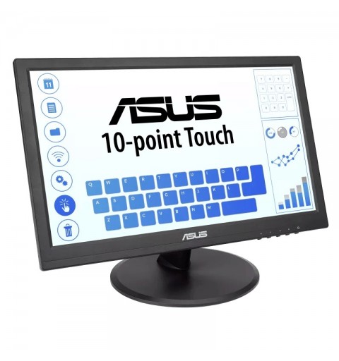 ASUS VT168HR Computerbildschirm 39,6 cm (15.6") 1366 x 768 Pixel WXGA LED Touchscreen Schwarz