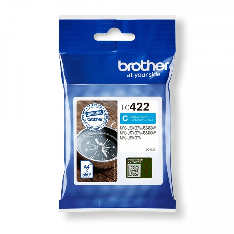 Brother LC-422C ink cartridge 1 pc(s) Original Cyan